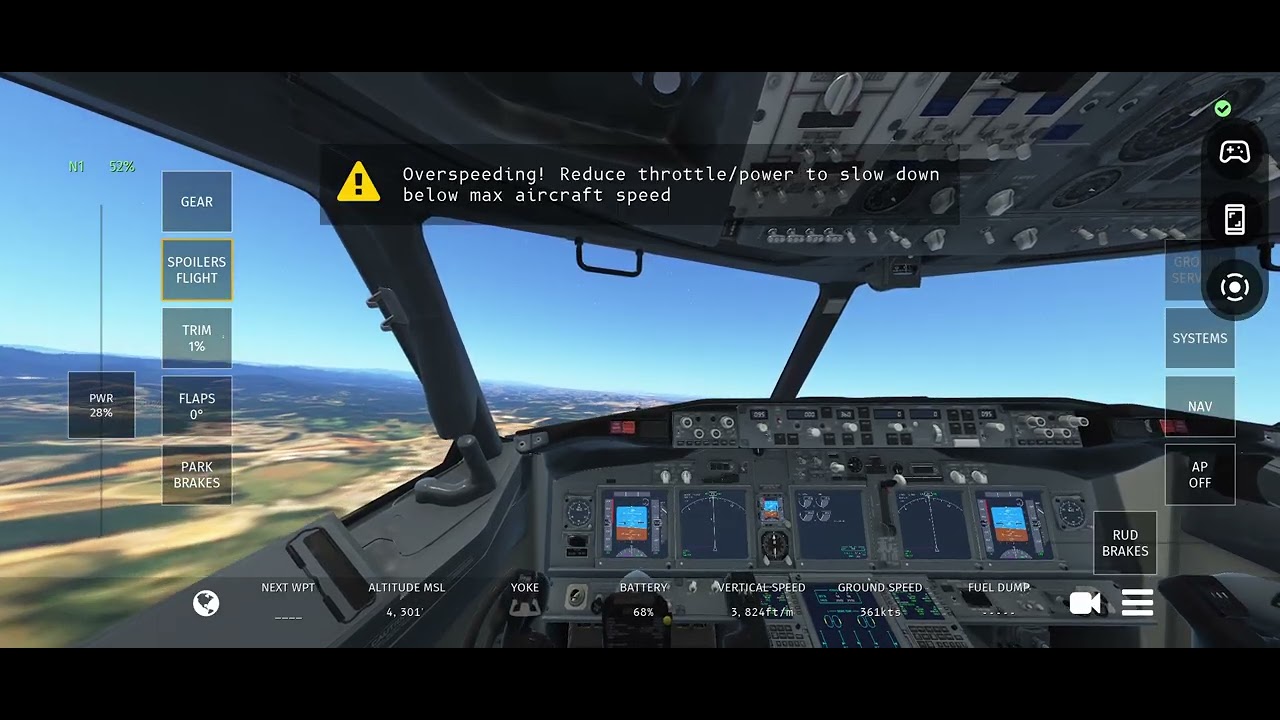 Landing planes on mobile 