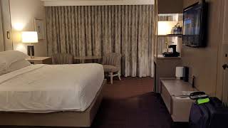 Portland airport Sheraton basic king room.
