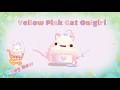 Yellow Pink Cat Onigiri [Vtuber Model]