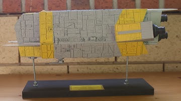 scratch built styrène spaceship