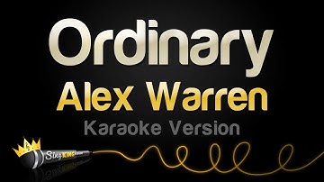 Thumbnail of Alex Warren - Ordinary (Karaoke Version)