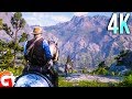 [4K] Red Dead Redemption 2 PS4 Pro Gameplay (Crazy Graphics, Wanted Hunt, Roaming)