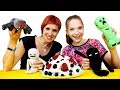 Игры Майнкрафт - готовим торт! Видео для девочек