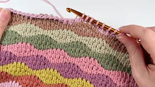 How to Crochet the Tunisian Wave Stitch