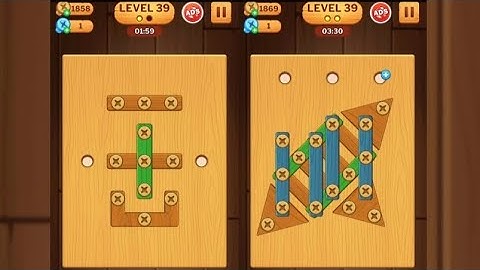 Screw Puzzle: Wood Nut & Bolt - Level 39