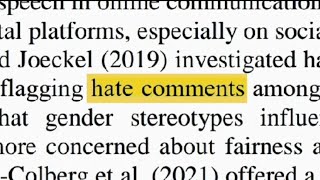 'Hate Comment' English Work XII-2 (Group Eight)