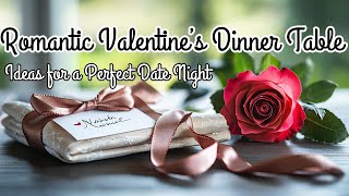 Romantic Valentine’s Dinner Table Ideas for a Perfect Date Night Romantic Valentine’s Dinner Table Ideas for a Perfect Date Night