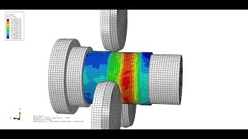 abaqus flow tube forming animated view