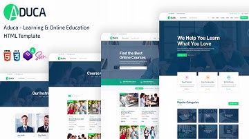 Aduca - Online Education & LMS HTML5 Template | Themeforest Website Templates and Themes