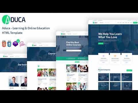 Aduca - Online Education & LMS HTML5 Template | Themeforest Website Templates and Themes