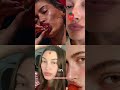 Hailey Bieber sets the trend strawberry makeup✨🍓🍰 #haileybiebers#rhode #strawberrymakeup #commentary