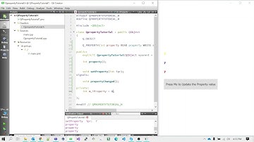 Q_PROPERTY Macro || Accessing the CPP Class Data in QML