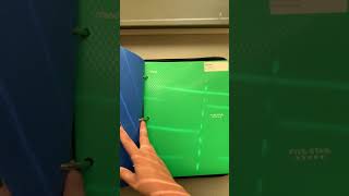 6th Grade Binder Organization