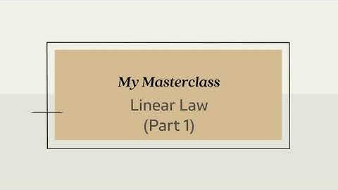Linear Law in 30 Minutes (Part 1): Using Linear Law in Questions by Manipulating Equations