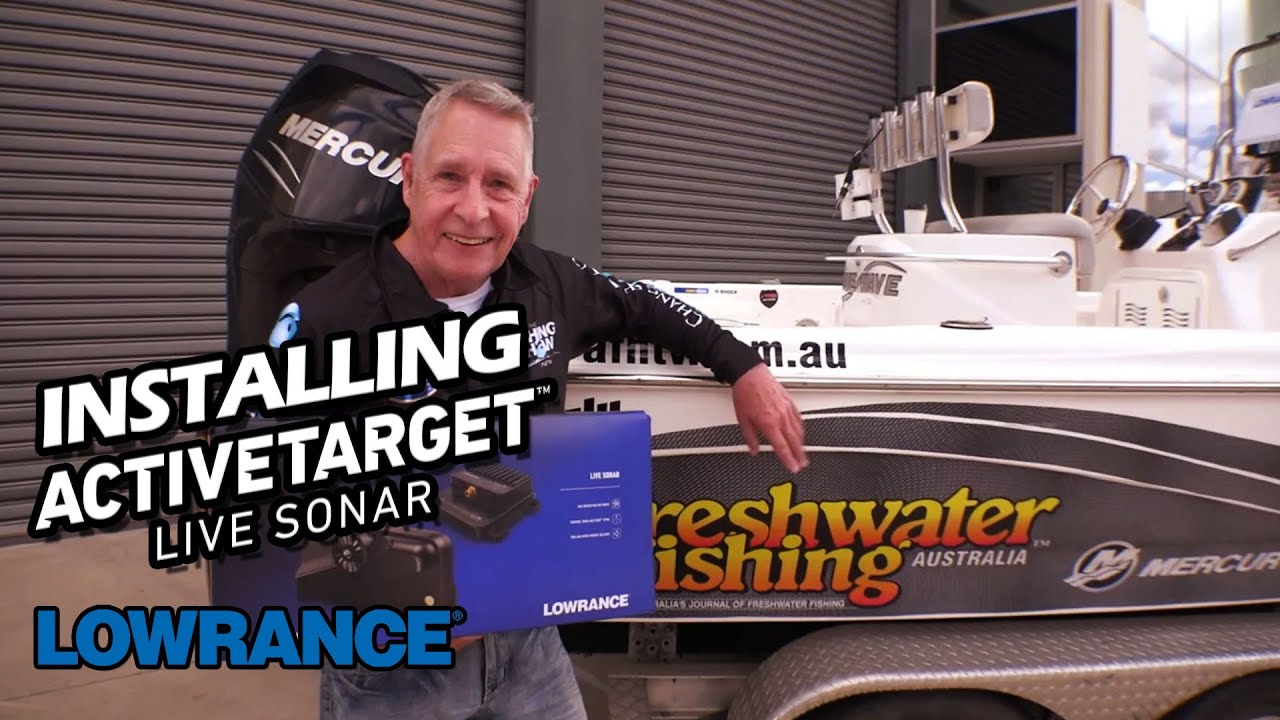 how-to-install-the-lowrance-active-target-transducer-youtube