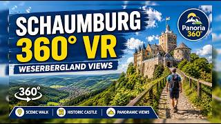 Schaumburg Castle 360° VR | Scenic Walk with Views over Weserbergland
