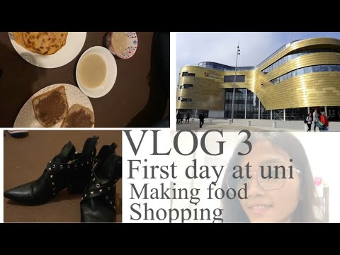 Vlog 3 :- getting BRP , GP form || cooking food || first day at TEESSIDE UNIVERSITY  , UK