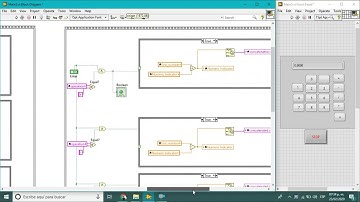Vintage windows calculator with no events LabView