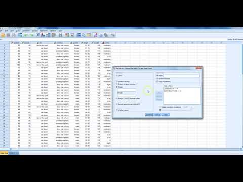 Video: Hur fyller du i data i SPSS?