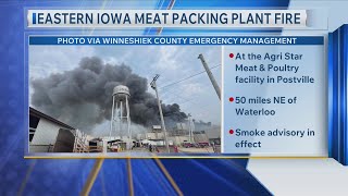 Eastern Iowa meat packing plant fire