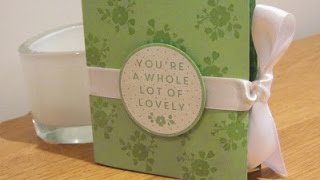 A Whole Lot of Lovely 3 x 3 Card Gift Set Tutorial, Stampin' Up UK.