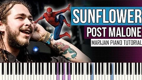 Post Malone & Swae Lee - Sunflower (Spider-Man: Into the Spider-Verse) | Piano Tutorial + Sheets