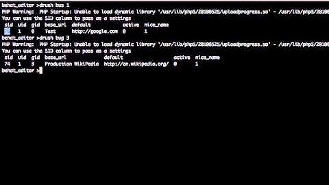 Drush and Behat editor