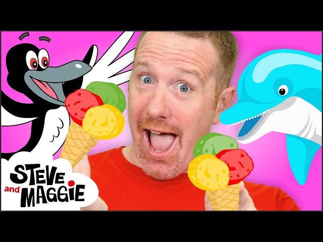 Fruit Yummy Ice Cream for Kids with Steve and Maggie | Banana Island ...