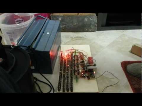 Multistage Coilgun @ 4x100J vs. Sheet Metal