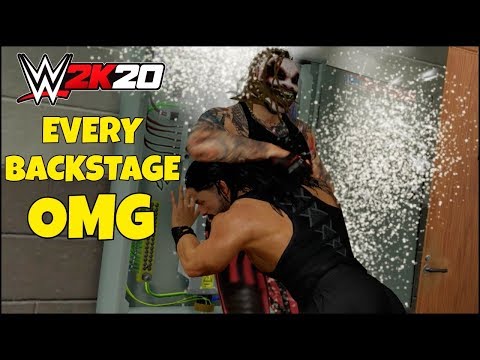 WWE 2K20: All Backstage OMG Moments + Backstage Area Full Walkthrough 2020 |