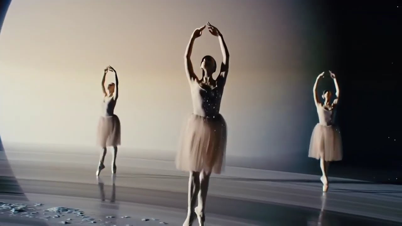 AI Cosmic Ballet – Zero-Gravity Dance on Saturn’s Rings | Cinematic