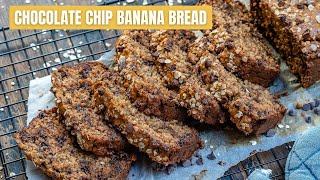 Chocolate Chip Banana Bread Recipe - How To Make Chocolate Chip Banana Bread With Peanut Butter