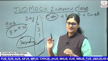 How to prepare JLO interview//JLO Interview classes with mock interview information //