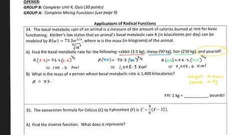 Applications of Radical Functions-BMR