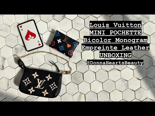 Louis Vuitton MINI POCHETTE Bicolor Monogram Empreinte Leather UNBOXING