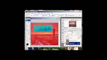 Photoshop Text Tools - Using the text mask tool