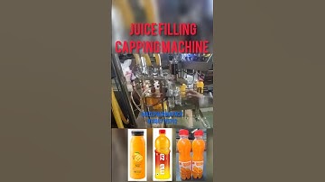 Rotary Juice bottle filling capping machine, water bottle filling cap sealing machine, 1 liter.