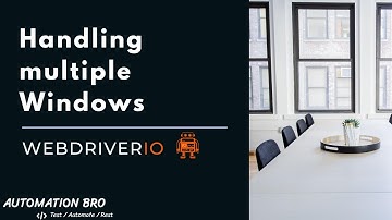 How to handle multiple windows in WebdriverIO