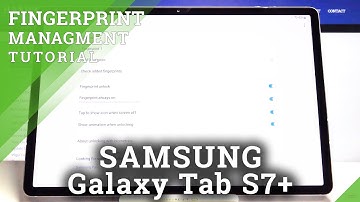 How to Activate Fingerprint Animation on SAMSUNG Galaxy Tab S7+ - Turn On Fingerprint Animation