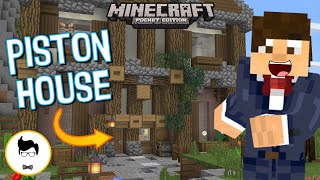 Minecraft PE ONE CHUNK PISTON HOUSE! (PE/Xbox/Windows10/Switch)