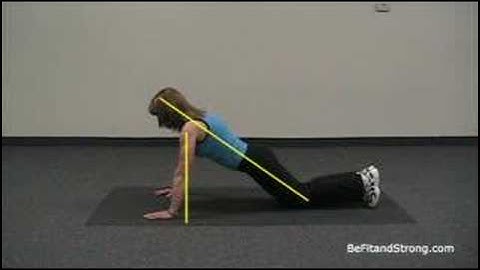 Chest Exercises: The Modified Push Up