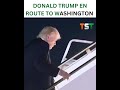 Donald Trump en route to Washington after conducting strikes on Venezuela #shorts