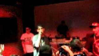 Noyz @ linea notturna (Cagliari) discorso su Duke Montana. (26-12-2011)