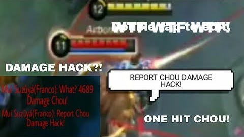 WTF ONE HIT CHOU! DAMAGE HACK? -MLBB