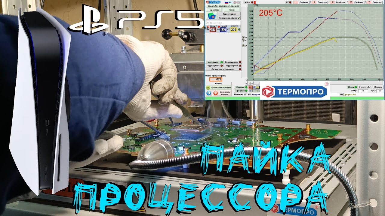 PLAYSTATION 5 ПАЙКА ПРОЦЕССОРА BGA APU на ТЕРМОПРО 650. АНОНС РОЛИКОВ ...