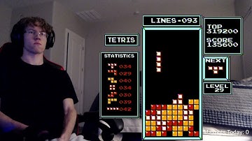 NES Tetris: MY FIRST TRANSITION ON LEVEL 29 (200 LINES)