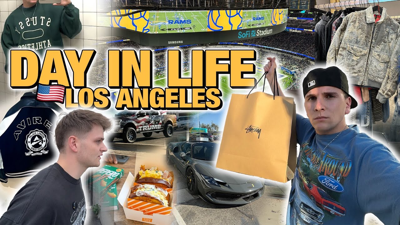 CRAZY PICK UPS😳🚨| Ein Tag in LOS ANGELES (Shoppen, NFL, Foodspots etc.) 🇺🇸 | Senad