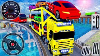Car Transporter Truck Driving Simulator - Loading  Luxury Cars Into Cargo Trailer Android Gameplay screenshot 2