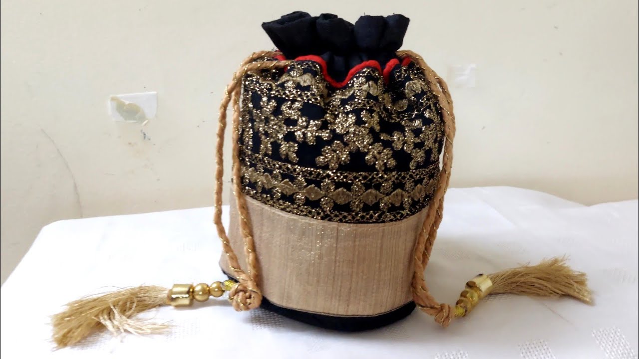 potli bag cutting and stitching/how to make potli bags YouTube