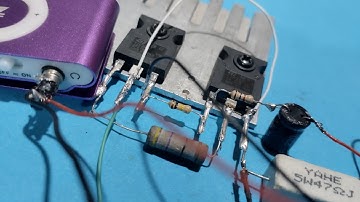 How To Make Homemade Ultra Bass Powerful Amplifier Circuit using Transistor TIP35 and TIP36. dc12v